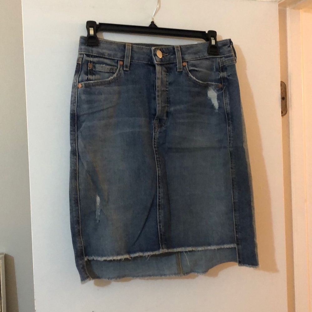 Level 99 denim pencil skirt